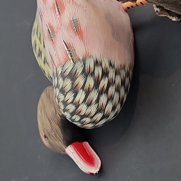 Wooden Duck Decoy Figurine Statue Painted - Picture 11 of 13